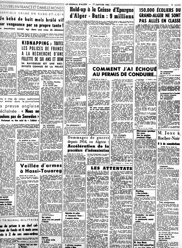 ALGERIE PRESSE JANVIER 1962 -2 ème et 3 ème parties 431
