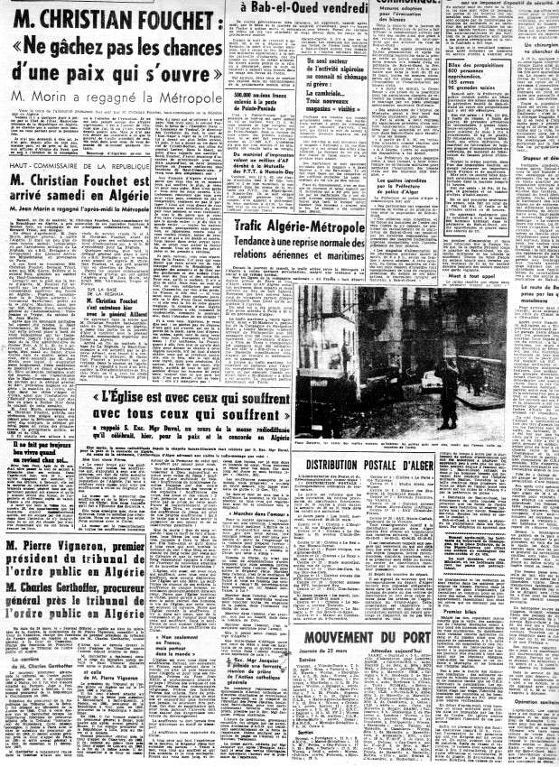 ALGERIE PRESSE MARS 1962, suite 1 541