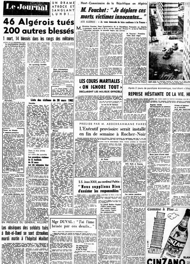 ALGERIE PRESSE MARS 1962, suite 2 618