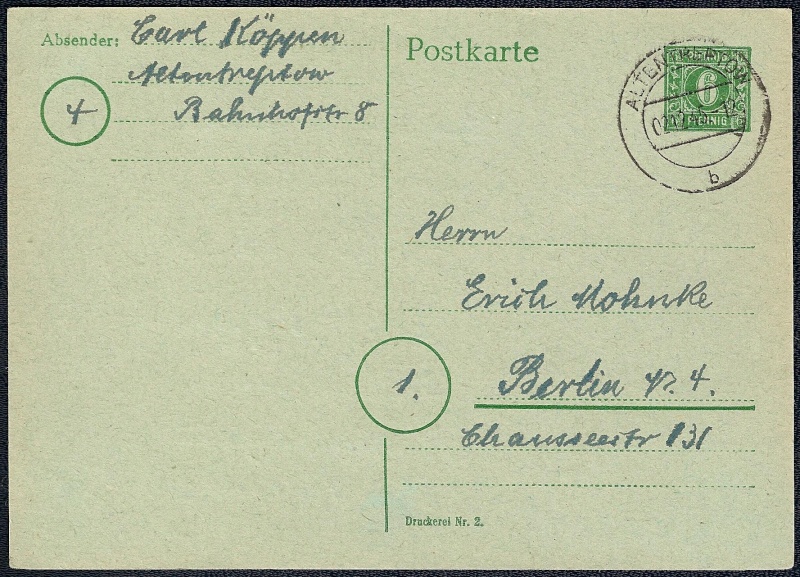 1945 - Deutsches Reich - Belege aus Dezember 1945 1945-110