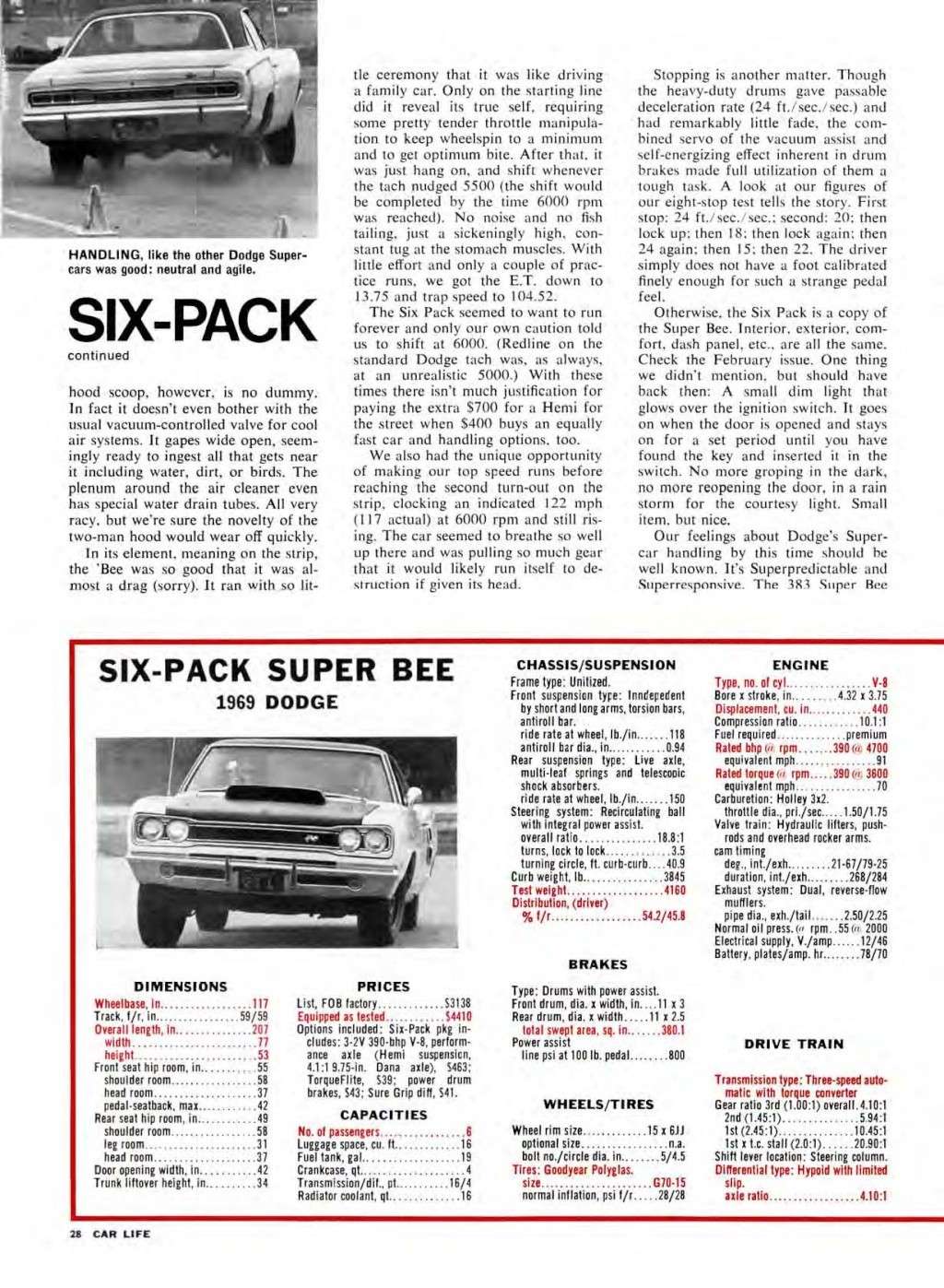 1969 Dodge Super Bee 440 Six Pack Road Test 1969-011