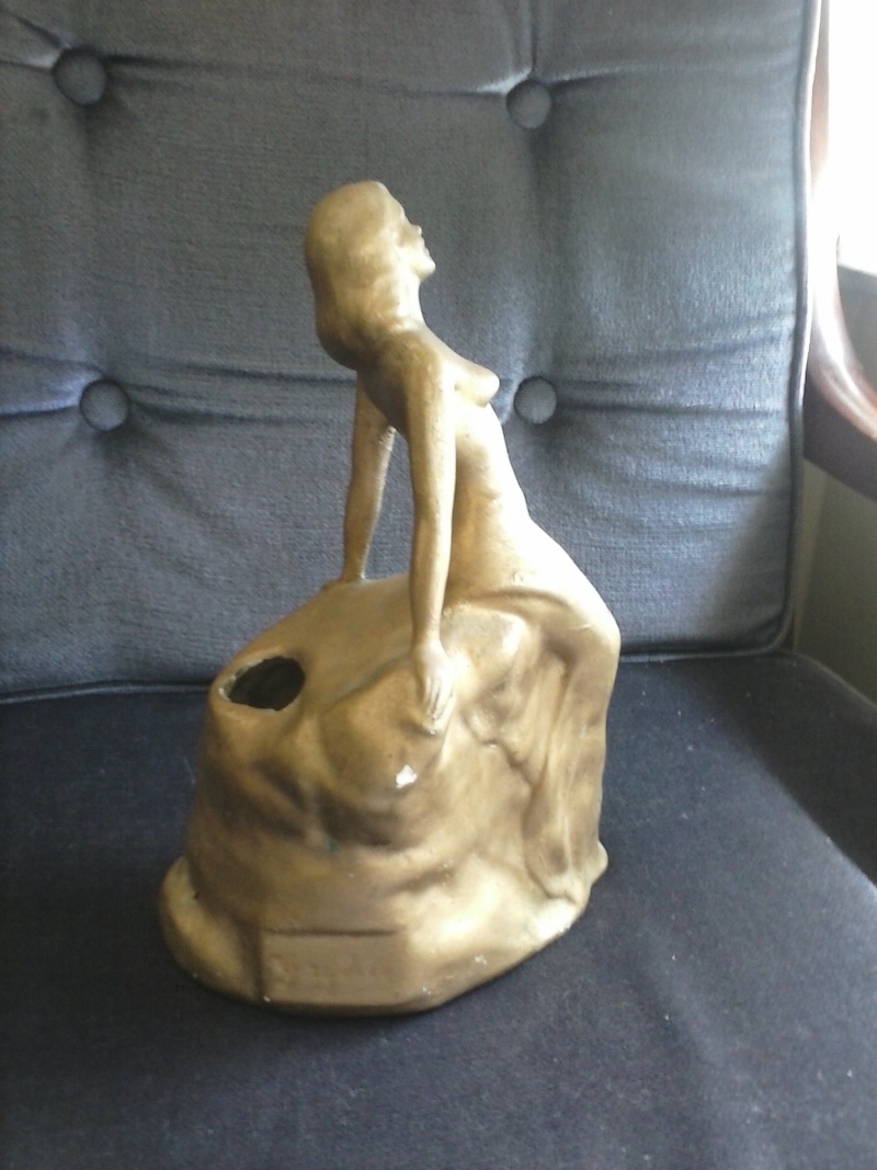 Crown Lynn Art Deco Lady Lamp base Cam01216