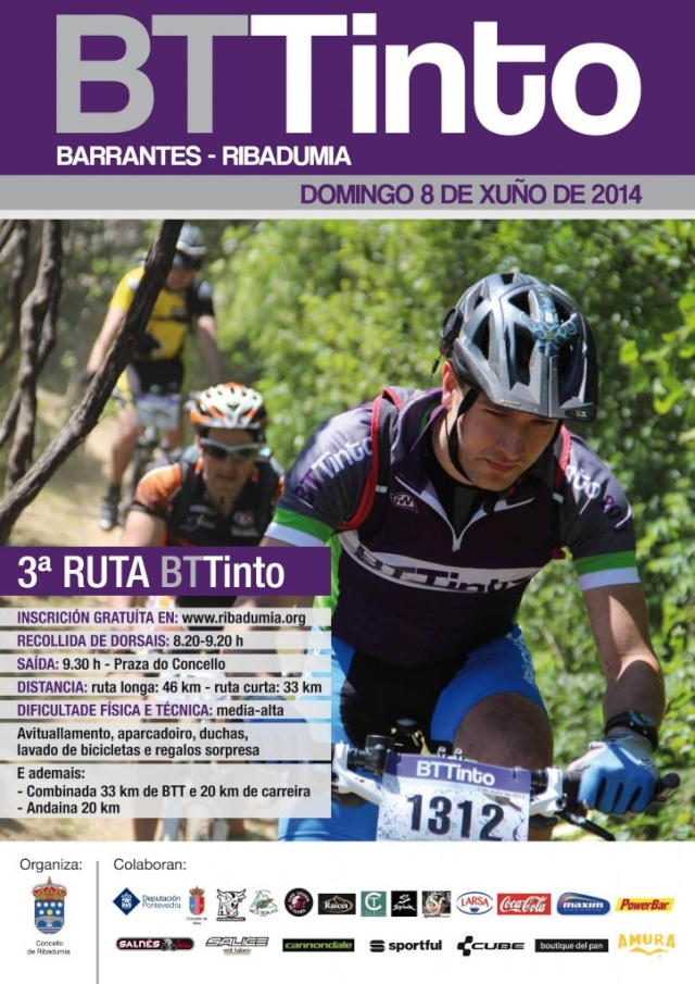 <Marcha> III Ruta BTTinto de Barrantes (08/06/´14 Ribadumia) Cartel15