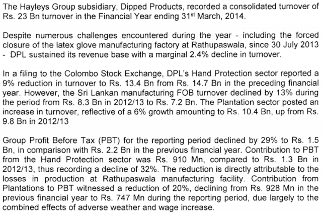 08-May-2014 Dividend Announcements - DIPD & CHL Dipd110