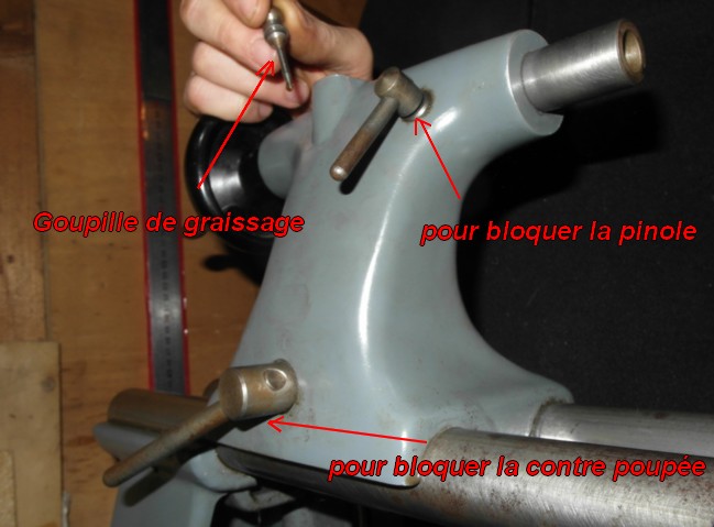 entretien d'un tour scintilla LESTO GD 118A (tour à bois et métaux) Poupee10