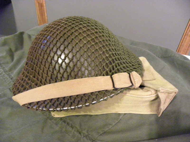 MKII helmet 1942 with net  Dscn8723