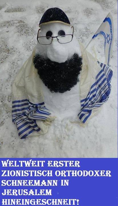 Ein Israelischer Schneemann! Schnee10