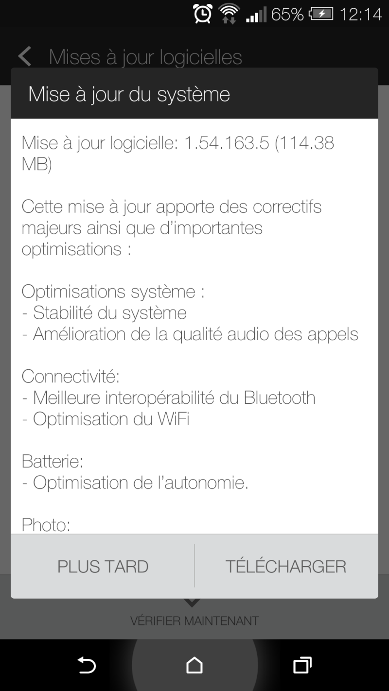 [DISCUSSION] Mise à jour du HTC One M8 Screen10