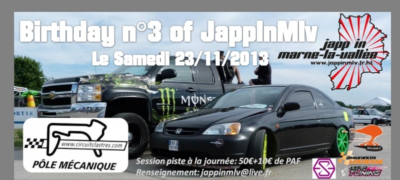 Birthday n°3 JappInMlv, circuit de Clastres (02) 23/11/2013 Jappin11