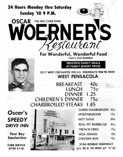 I'm heading to Oscar Woerner's for lunch.  Anybody care to join me. 1_n10