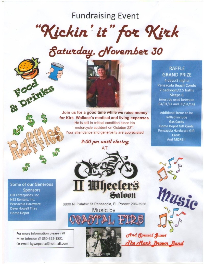 Fundraiser for motorcycle accident victim Fundra11