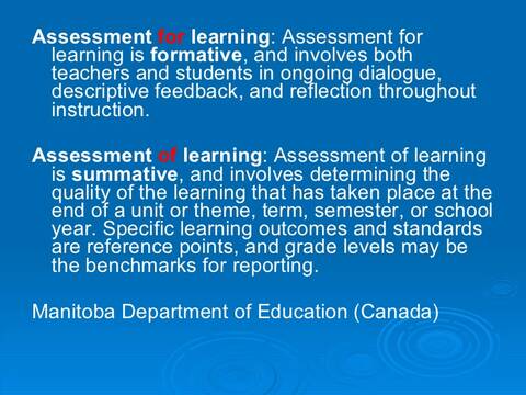 Assessment Testing And Error Correction In Oral And Written Modes