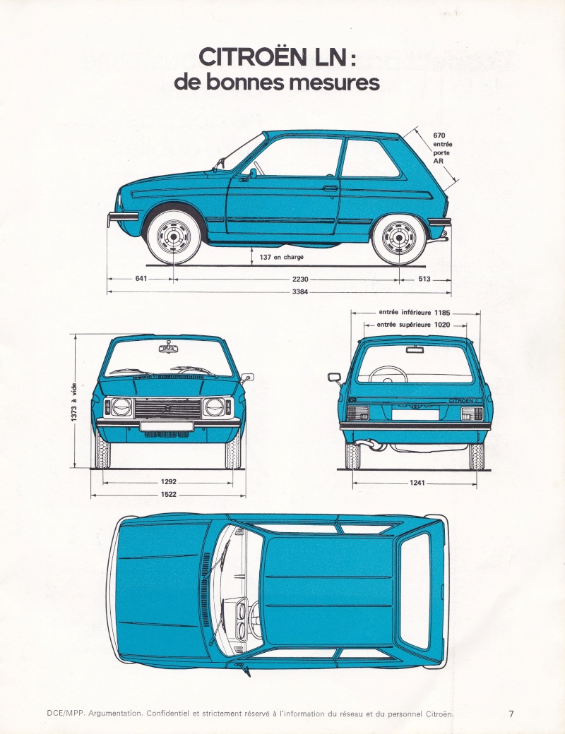 Confidentiel Force de vente Citroen LN 1977 Fdv_ln16