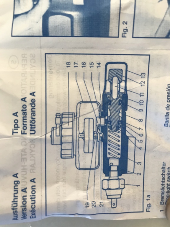 Notice de montage des element du piston du MC frein ATE BMW R90S  9107a710