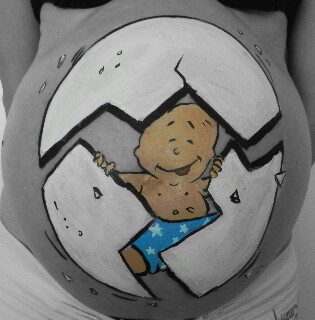 My first belly painting pictures on this forum 2013-012