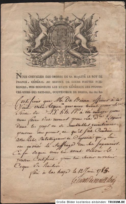 LE PROJET DE CONTRE-REVOLUTION DU COMTE DE MAILLEBOIS (1789-1790) Certif10