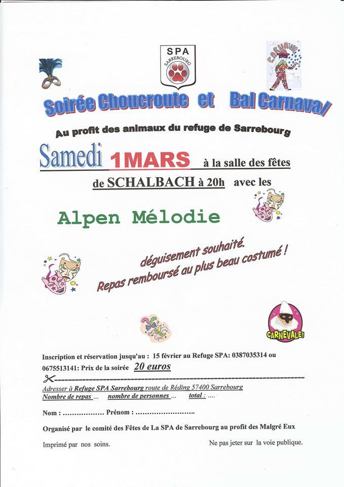 Soirée choucroute et bal carnaval / SPA de Sarrebourg Carnav10