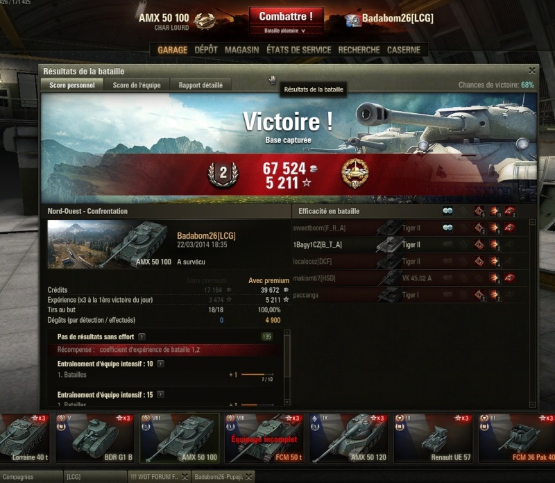 Scores AMX 50/100 Shot1133