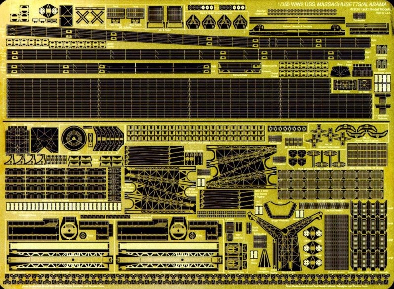 Revue de kit : USS Massachusetts BB-59 1/350 Trumpeter 350-4110