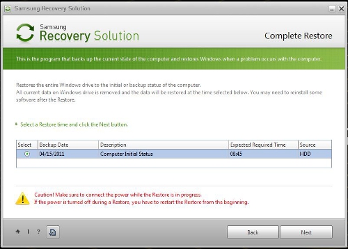 RECOVERY hệ điều hành cho laptop Select10