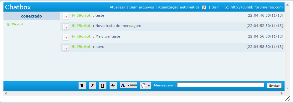 Chatbox* - Avatar no ChatBox nativo!  Phpbb310