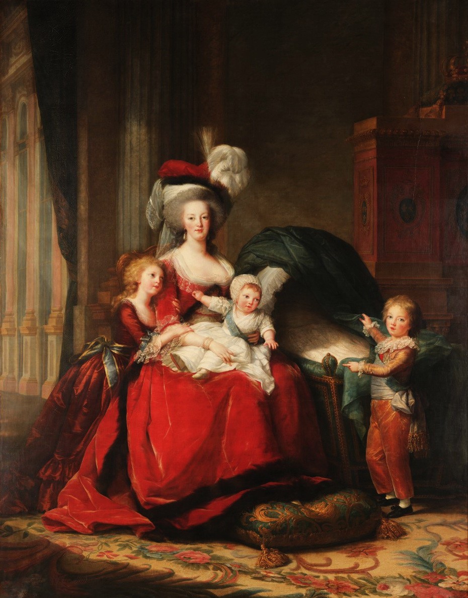 Marie-Antoinette et ses enfants, par et d'après Elisabeth Vigée Le Brun (1787) Ben15_10