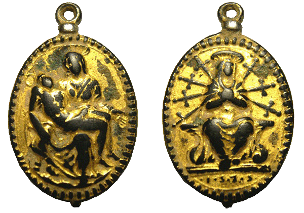 V. Piedad / V. Dolorosa - Medalla fechada 1575  (SXVI-O5) 1575_p10