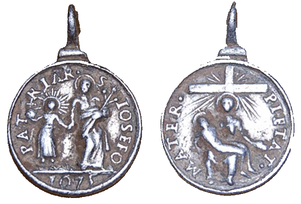 Medalla PLATA 1675 - Virgen de la Piedad / San José  (R.M. SXVII-C15) 1675_p10
