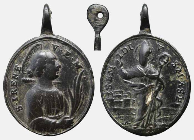 Medalla Sta Irene de Tesalónica / S. Emigdio de Ascoli - MR(345)(R.M. SXVIII-O204) Irene_10