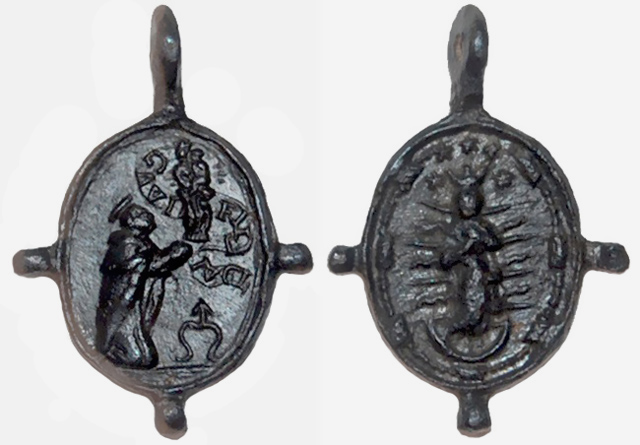 Medalla Inmaculada  / San Jacinto de Polonia , s. XVI-XVII (R.M. Pe Jacinto 6) Jacint12