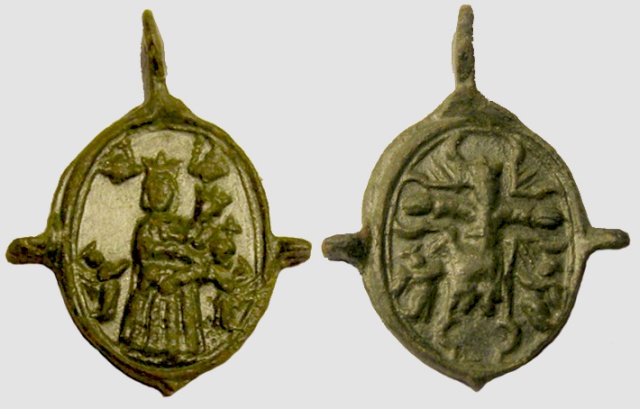 Medalla Virgen de Loreto-Cristo de Sirolo, s. XVII. (R.M. Pe Loreto 23) Loreto14