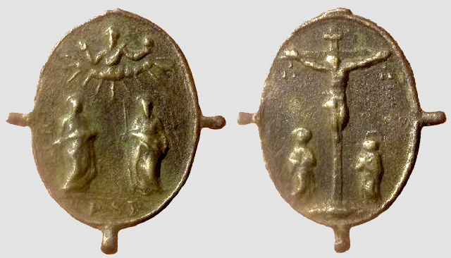 Medalla S. Pedro y S. Pablo / Crucifixion - s. XVII (R.M. Pe-Pedro y Pablo 5) Pedro_10