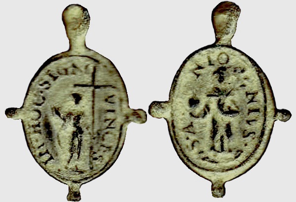 Medalla de Cristo Resucitado / S. Antonio de Padua - s. XVII (R.M. Pe Resucitado 10) Resuci13