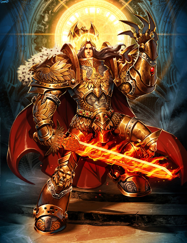 [TERMINE] warhammer 40k cosplay : l'armure de l'Empereur-Dieu de l'humanité 34106110