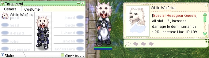 [Taken] White Wolf Hat White_11