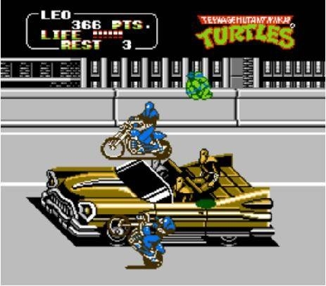 La licence "Teenage Mutant Ninja Turtles" sur NES ! Teenag17