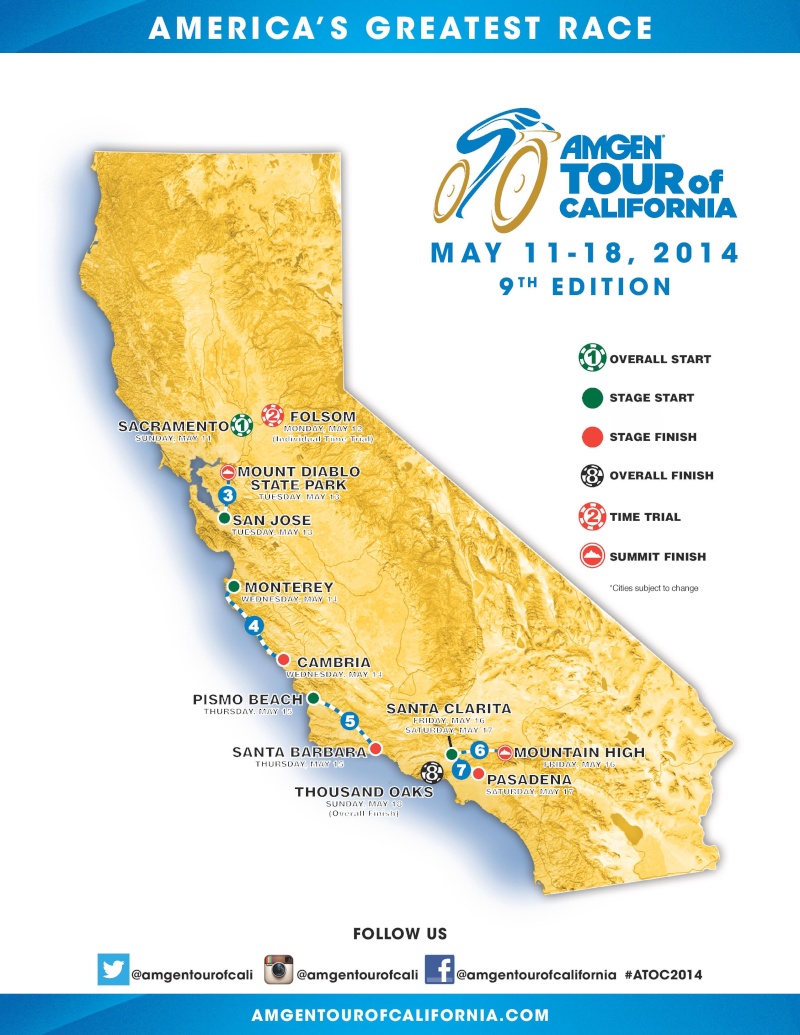 2014.05.15 ore 23,00 - Live Streaming Video AMGEN TOUR OF CALIFORNIA 2014 (Usa) (11-18 maggio 2014) - 5a tappa - Pismo Beach - Santa Barbara - 173,8 km   - 15 maggio 2014 - Elite STRADA ** Atoc-h10