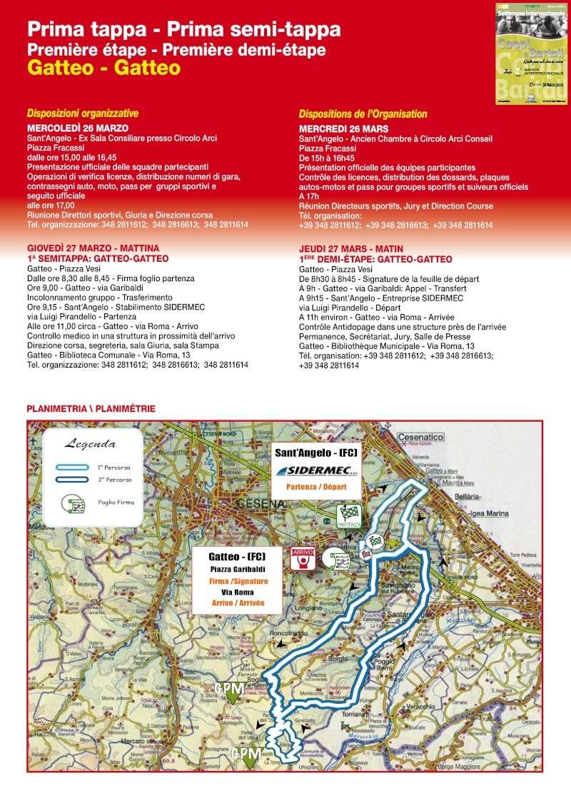 2014.03.27 ore 22,30 - Streaming Video SETTIMANA CICLISTICA INTERNAZIONALE DI COPPI E BARTALI 2014 (Ita) (27-30 marzo 2014) - 1a tappa (1a semitappa) - Gatteo a Mare-Gatteo a Mare - 99,5 km - 27 marzo 2014 - Elite STRADA ** Cb201416