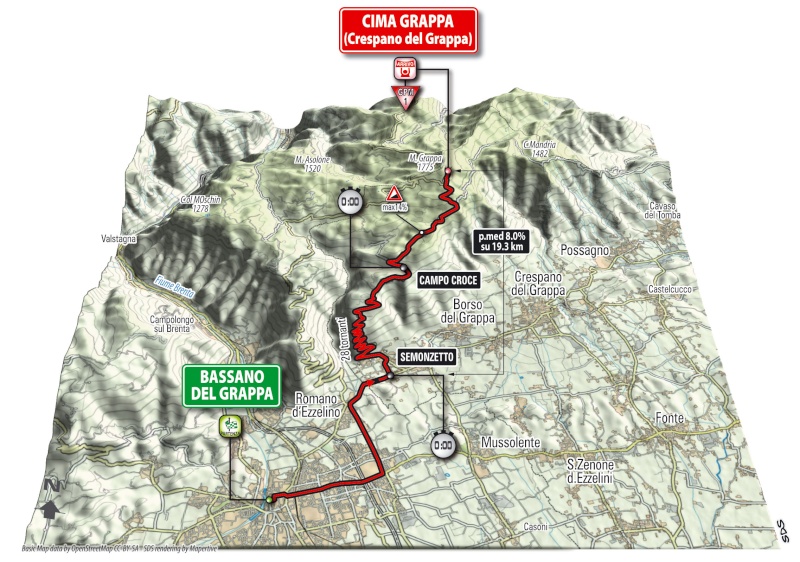 italia - Giro d'Italia 2014 - 19a tappa - Bassano del Grappa-Cima Grappa (Crespano del Grappa) (Cronometro Individuale) - 26,8 km (30 maggio 2014) Tappa_90