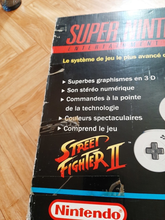 (VDS) pack snes street fighter + zapper nes gris en boite 20190911