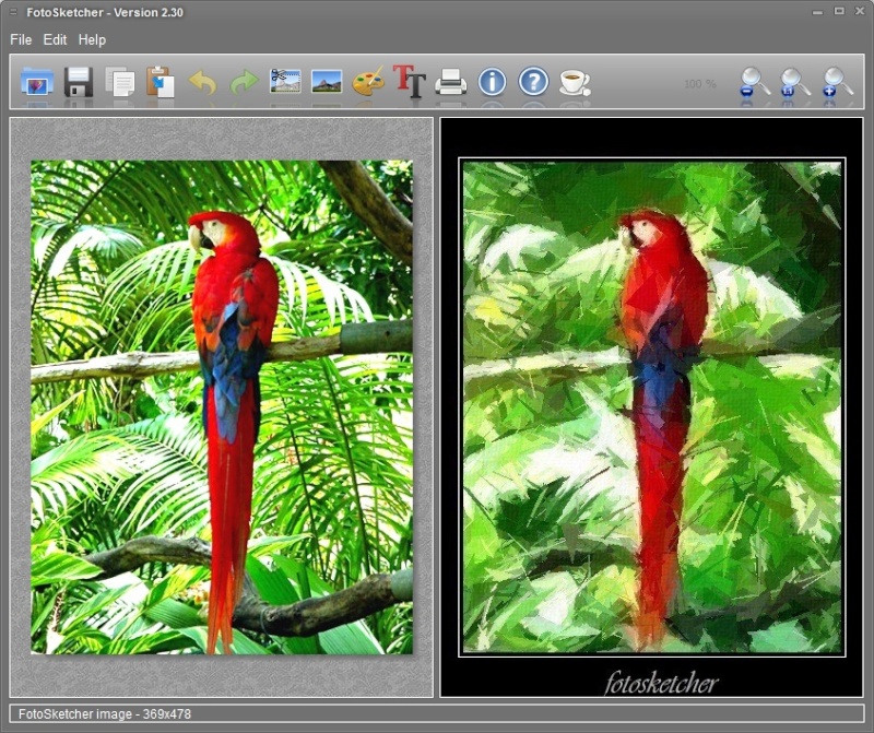 FotoSketcher 2.60 Fotosk10