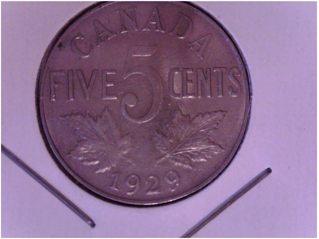 1929 - Coin Cassé & Retenu "Avers" (Retained and Broken Die) 29db210