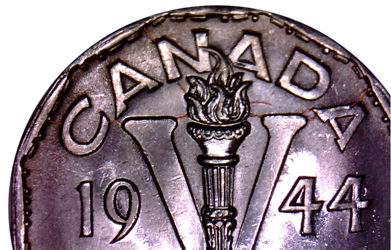 1944 - Coin Cassé & Retenu "Revers" (Retained Broken Die)  Sans_t12