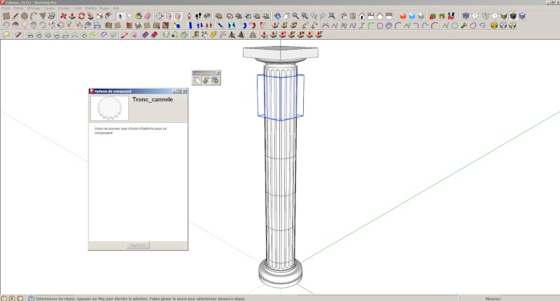 Composant dynamique : colonne a cannelures Colonn10