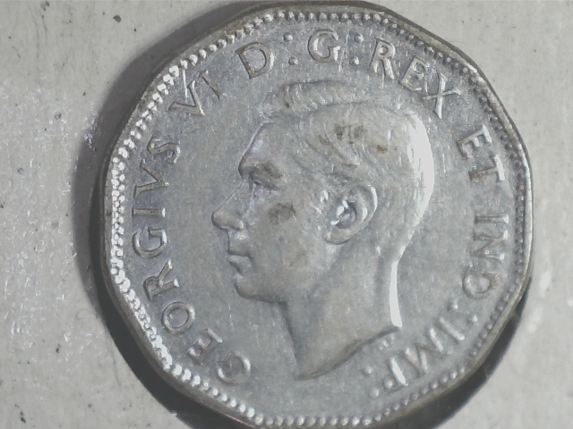 1945 - Coin Détérioré Revers #1 (Rev. Die Deterioration #1) 5_cen170