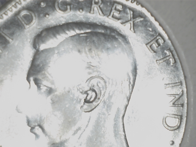 1944 - Coin Entrechoqué Double (Double Die Clash) dans V & Oreille (Ear Aid) 5_cent95