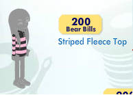 Striped Fleece Top Item_113