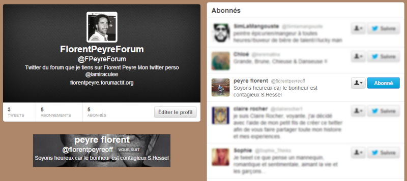 Lien concernant Florent et le forum Twitte10