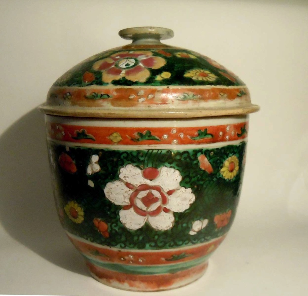 Bencharong Pot Couvert Thaïlande (vers 1850 ) _copi527