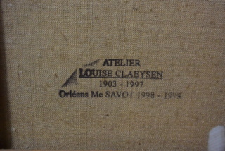 Louise CLAEYSEN (1903-1997) Le champ jaune Dsc_4730